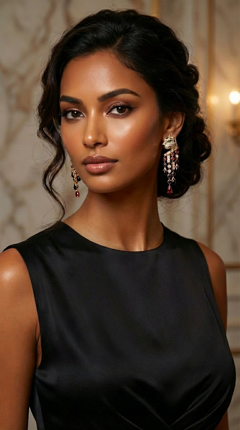 Panthera | Noir Empress Earrings