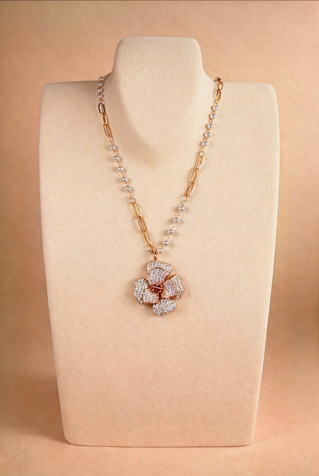 Vintage Rose Necklace