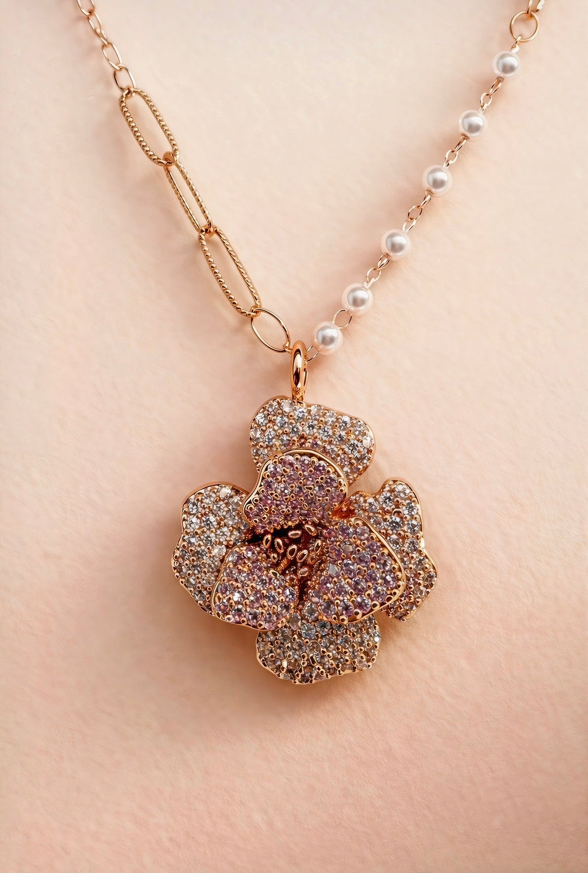 Vintage Rose Necklace
