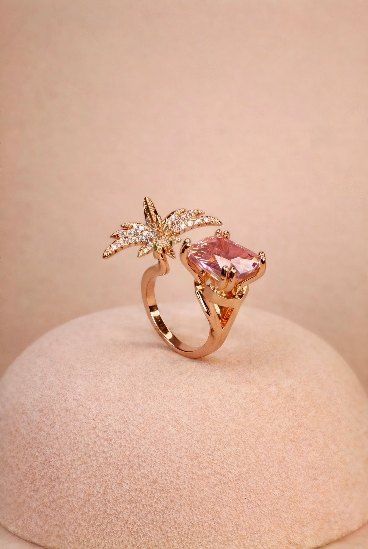 Aurora Pink Bird Ring