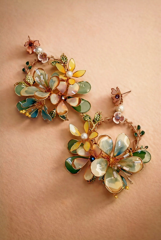 Pastel Garden Bloom Earrings