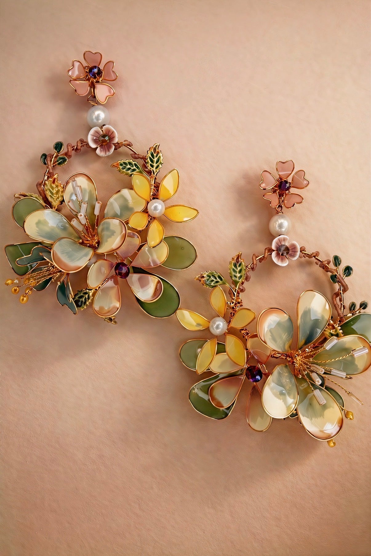 Pastel Garden Bloom Earrings