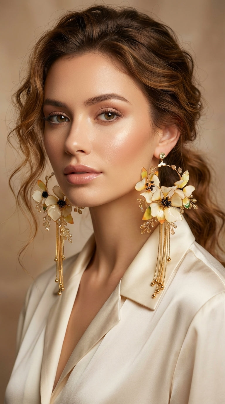 Ivory Spring Drift Earrings